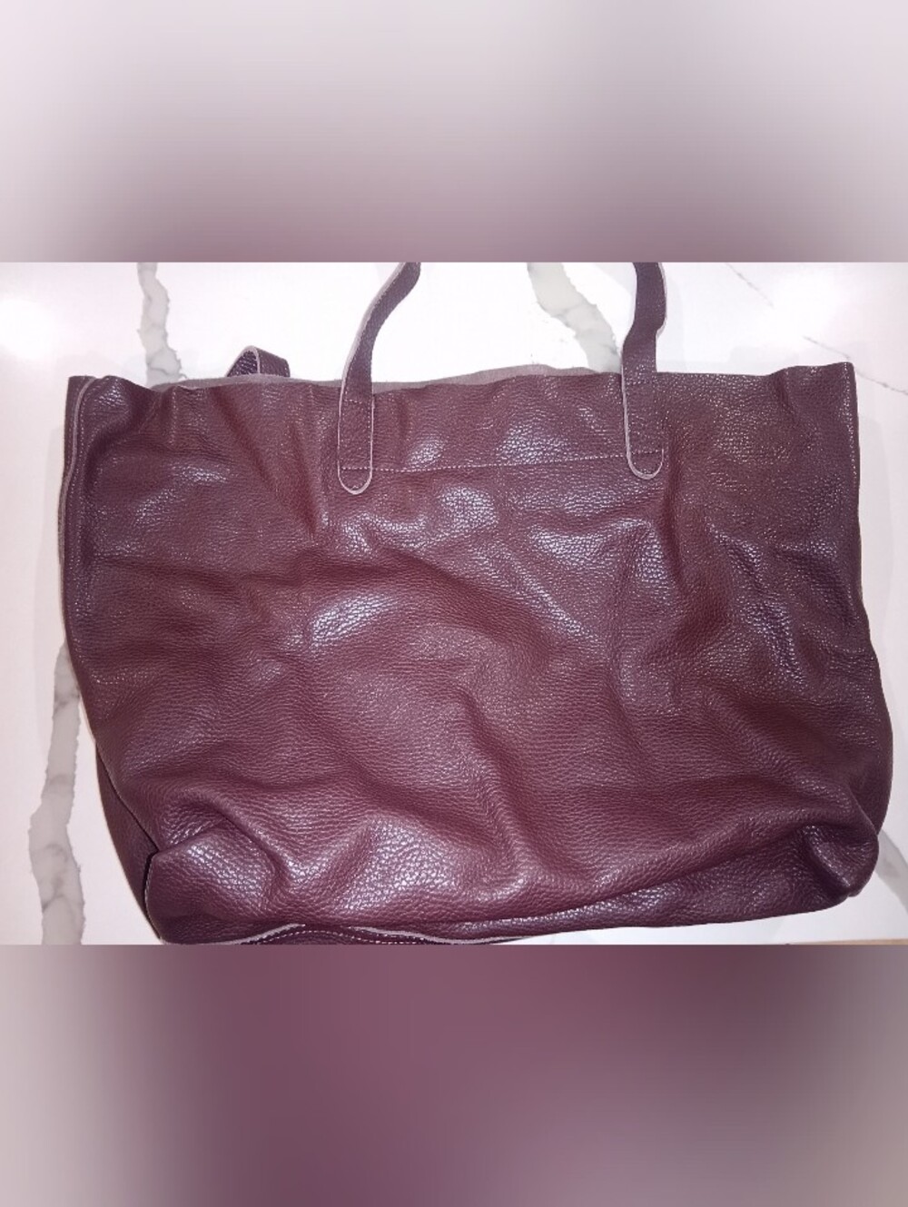 Cuyana Italian Pebbled Leather Easy Tote